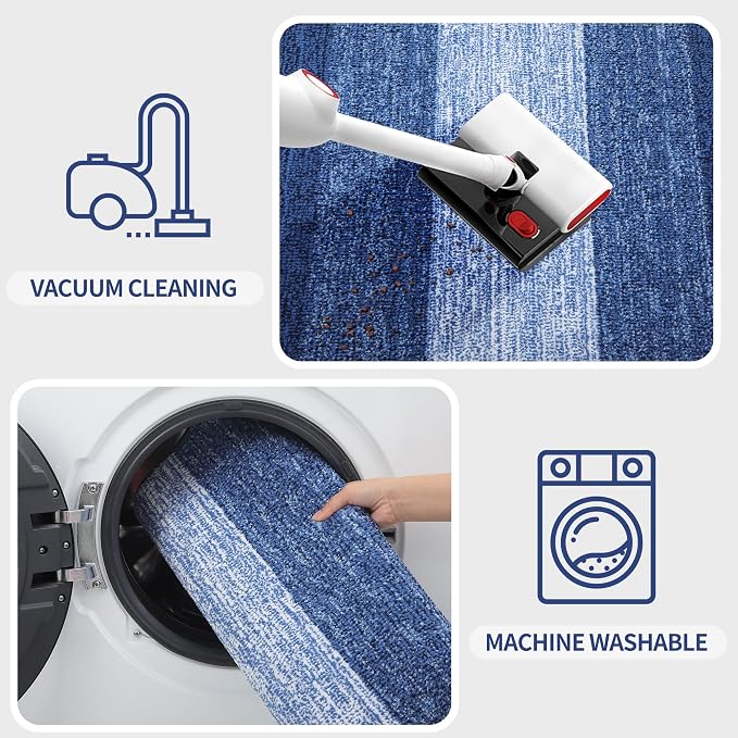 Kitinjoy Indoor Outdoor Door Mat, 45x27 Non-Slip Absorbent Dirt Trapper