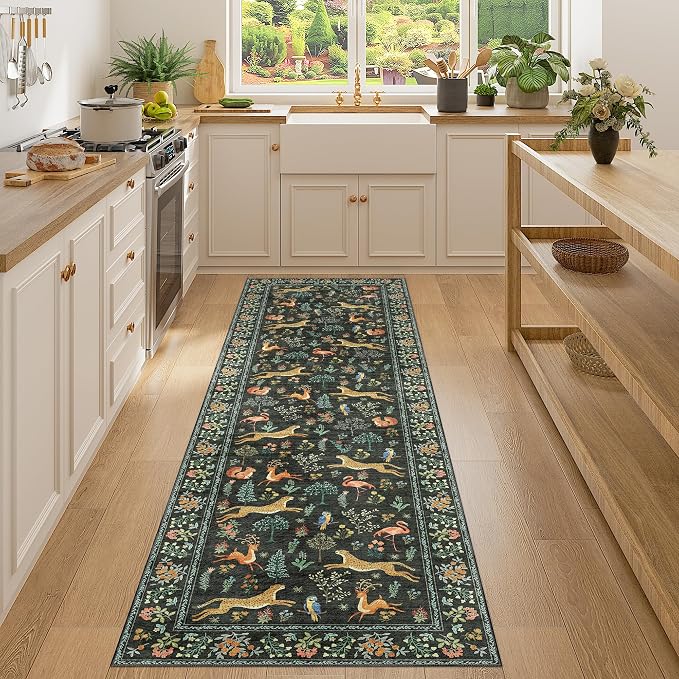 DUKINO Runner Rug, 2x7 Washable Kitchen Rugs