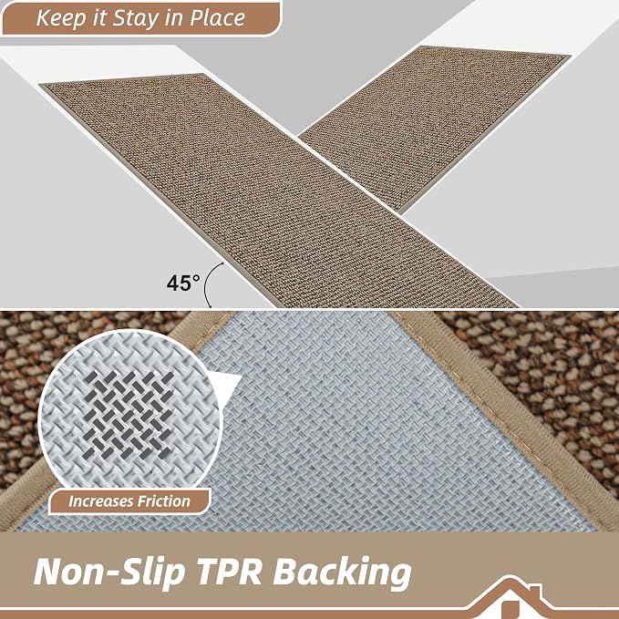 BEQHAUSE Hallway Runner Rugs 2x8, Hallway Rug Non-Slip Washable, Runner Rug