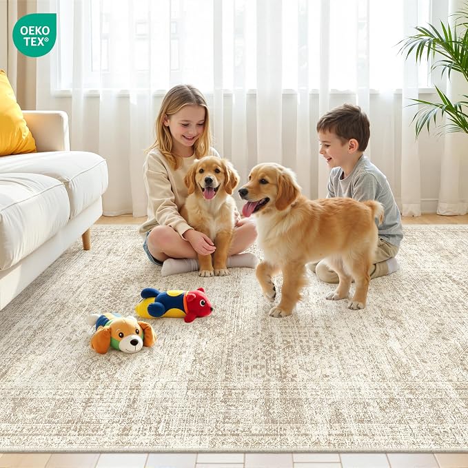 5x7 Area Rugs, Ultra-Thin Washable Rugs