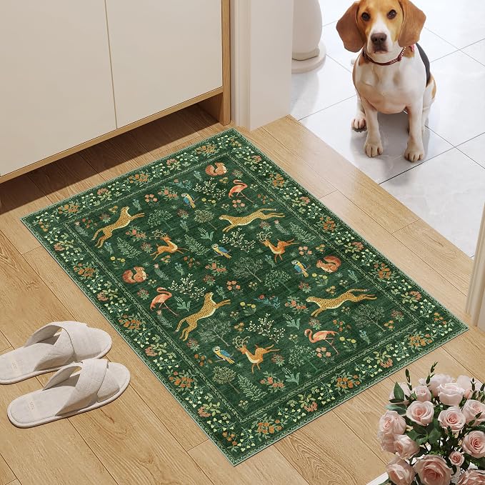 DUKINO 2x3 Rug, Washable Animal Rugs