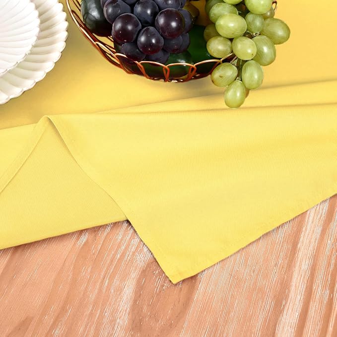 MEANMOY Yellow Table Runner 36 Inches Long Waterproof Table Runners | Washable