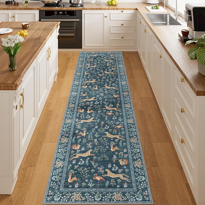 DUKINO Runner Rug, 2x8 Washable Kitchen Rugs