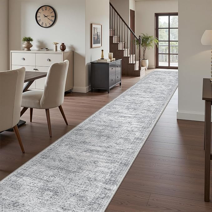 Washable Runner Rug 2.5x16, Non-Slip Long Hallway Runner