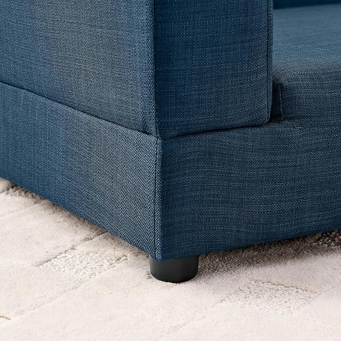 Oversized Dog Sofa Couch for Medium & Large Dogs, Modern Pet Couch Bed with Backrest & Armrests, Supportive Foam Cushion, Linen Fabric Dog Couch