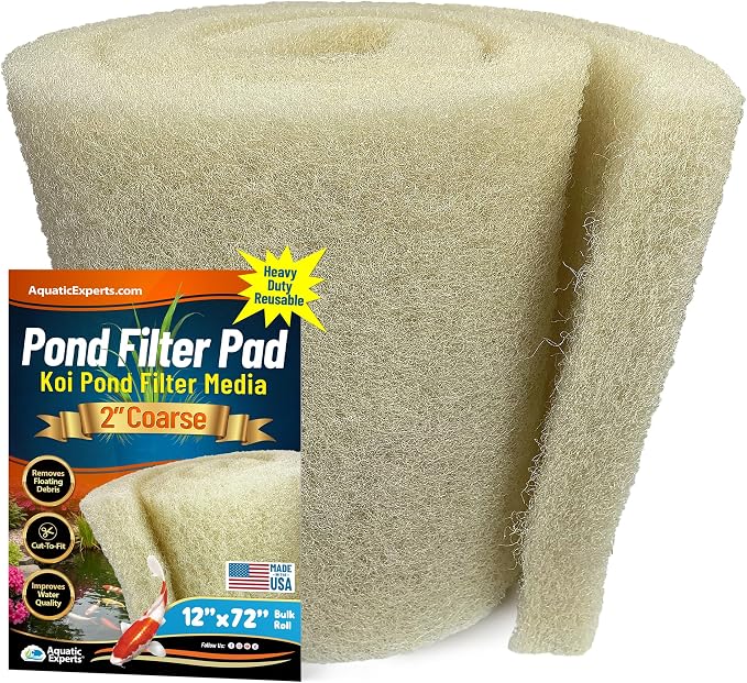 Aquatic Experts Cream COARSE Pond Filter Pad