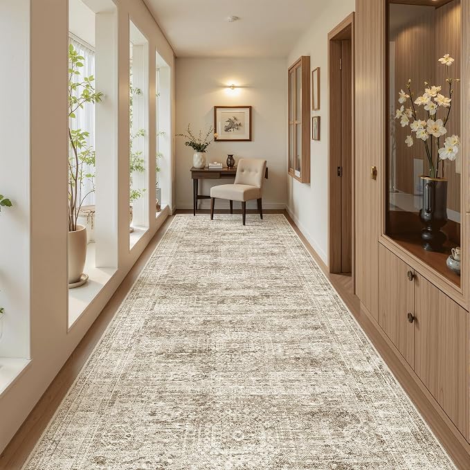 Soalmost 4x12 Wide Hallway Runners: Washable 12ft Runner Rug