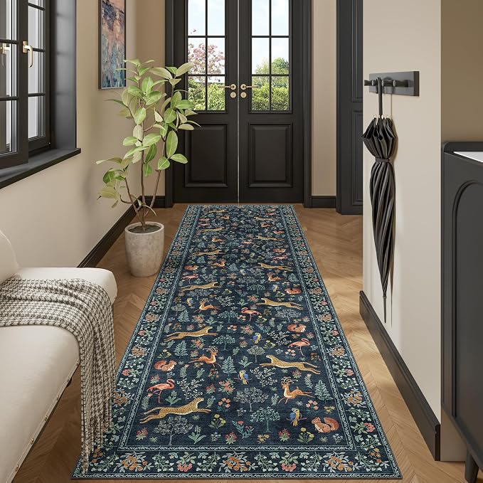DUKINO 3x10 Washable Runner Rug