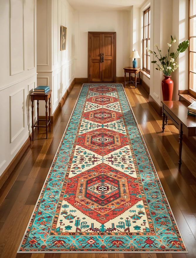 SERISSA Runner Rug for Hallways, 3x14 Washable Non Slip Kitchen Runner Rug
