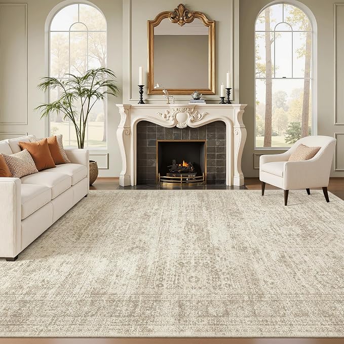 Soalmost Washable Area Rug 8x12, Large Soft Rugs