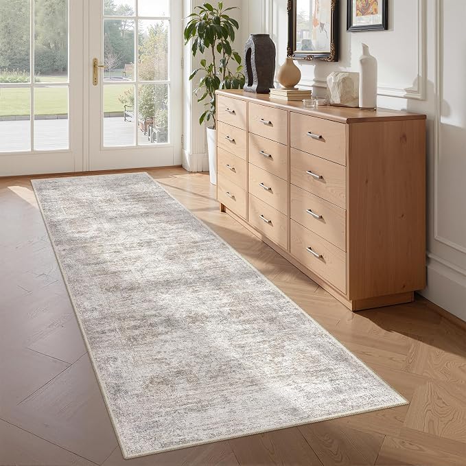 2x5 Rug Runner Washable for Entryway, Soft Bathroom Rugs