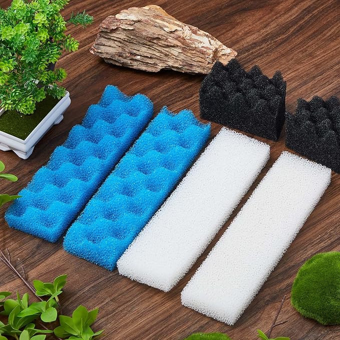 6 Pcs Aquarium Filters Bio Sponge Sets Compatible