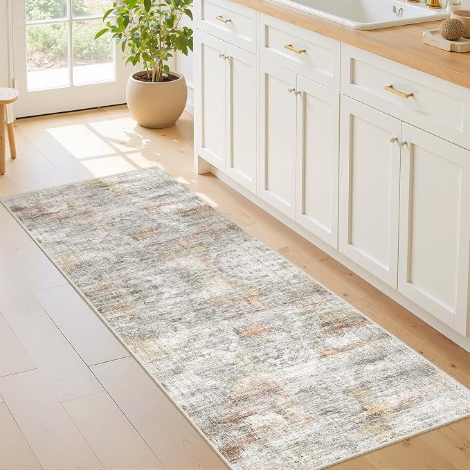2x5 Rug Runner Washable for Entryway, Soft Bathroom Rugs