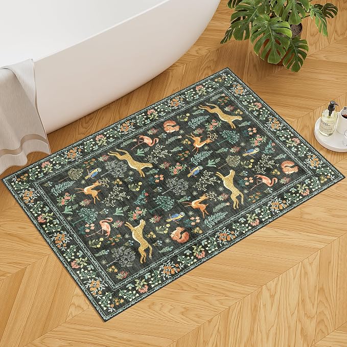 DUKINO 2x3 Rug, Washable Animal Rugs