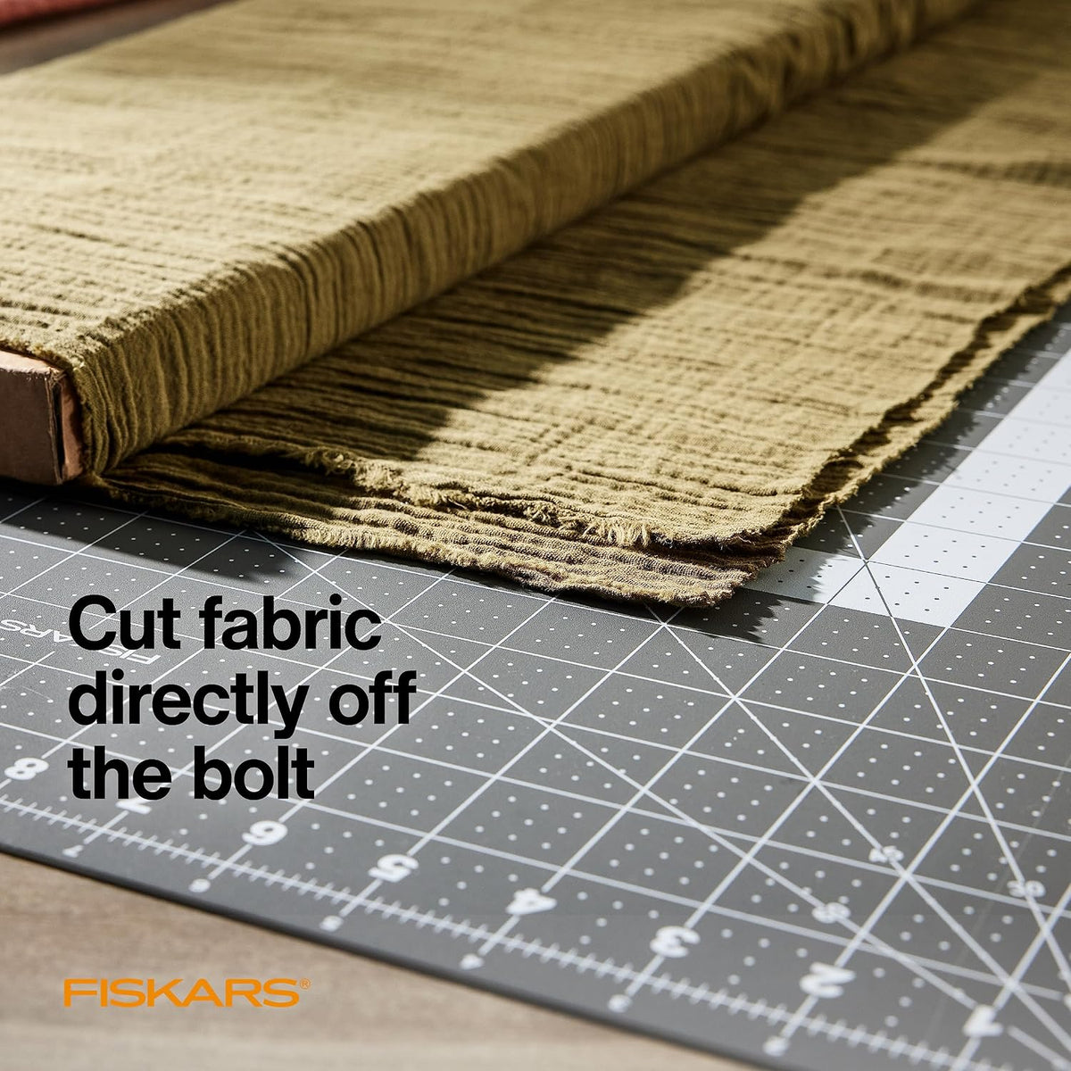 Fiskars 24" x 36" Self Healing Cutting Mat, Extra Large Double-Sided Grid