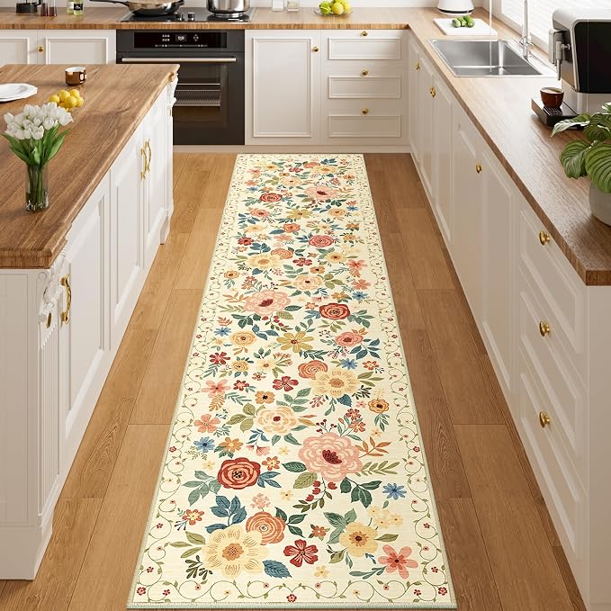 DUKINO 2x8 Runner Rug for Hallway, Washable Kitchen Runner Rug