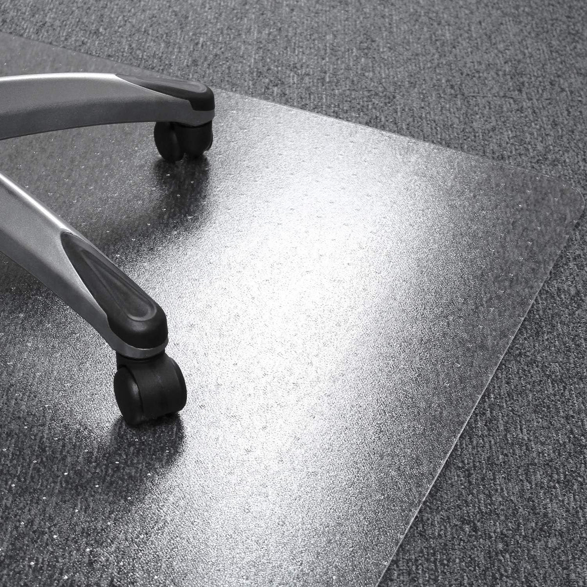 Floortex Polycarbonate Chair Mat 47" x 35" for Low/Medium Pile Carpets, Clear