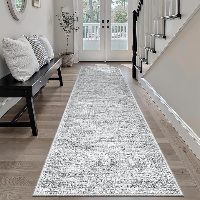 Soalmost Runner Rug 2'x8' Washable Non-Slip Runner Rugs