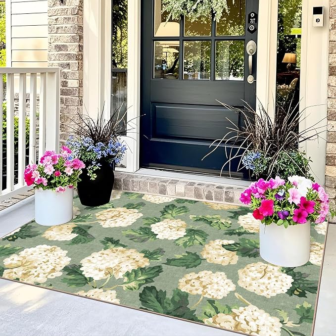 3x5 Floral Entry Rug