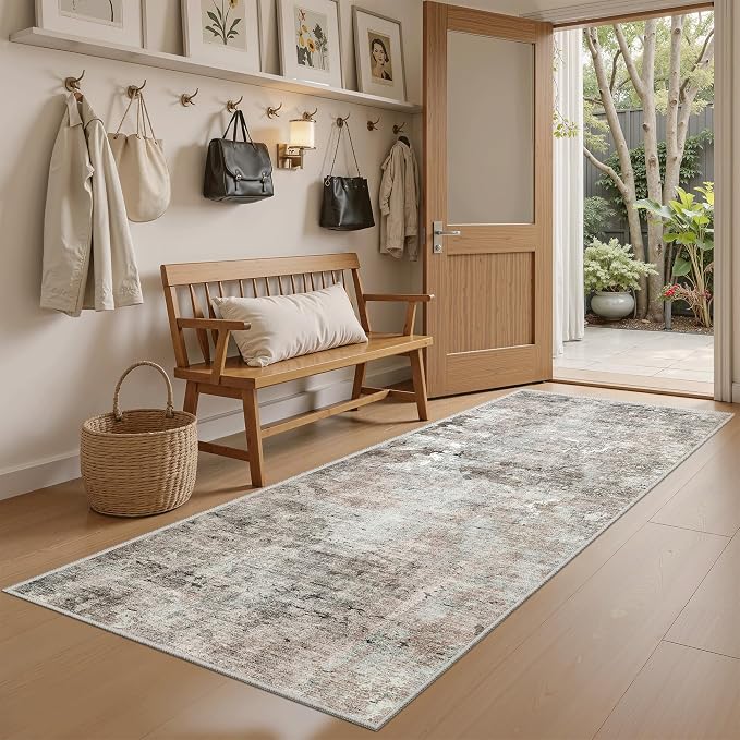 Soalmost Runner Rug 2x5 Washable Non-Slip Kitchen Runner Rugs