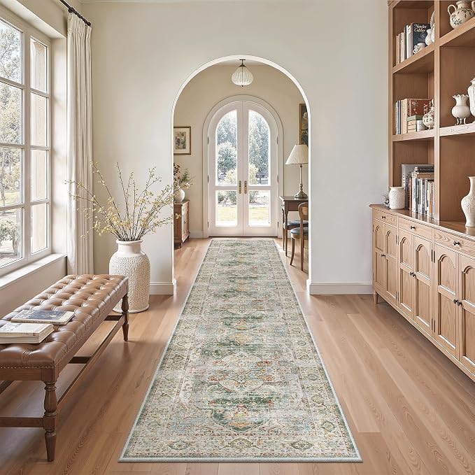 Madane Runner Rugs for Hallway 2x10 Long Washable Non-Slip Hallway Runner Rug