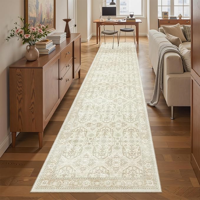 Soalmost Runner Rug 2x10 Washable Non-Slip Hallway Runner Rugs