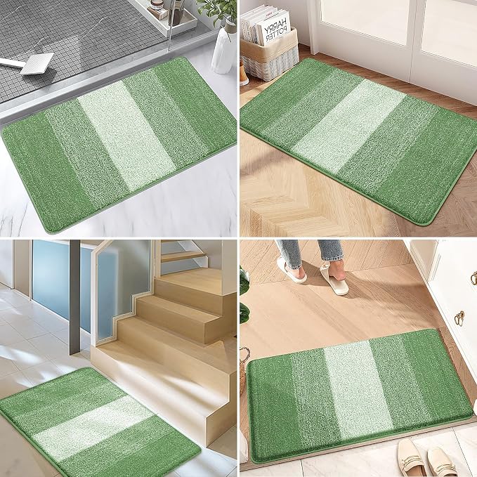 Kitinjoy Indoor Outdoor Door Mat, 30x17 Non-Slip Absorbent Dirt Trapper
