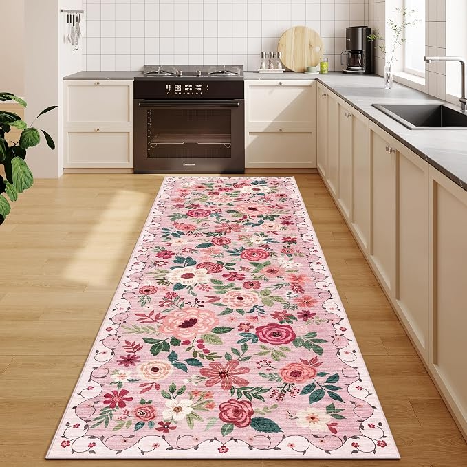 DUKINO 2.6x8 Kitchen Runner Rug
