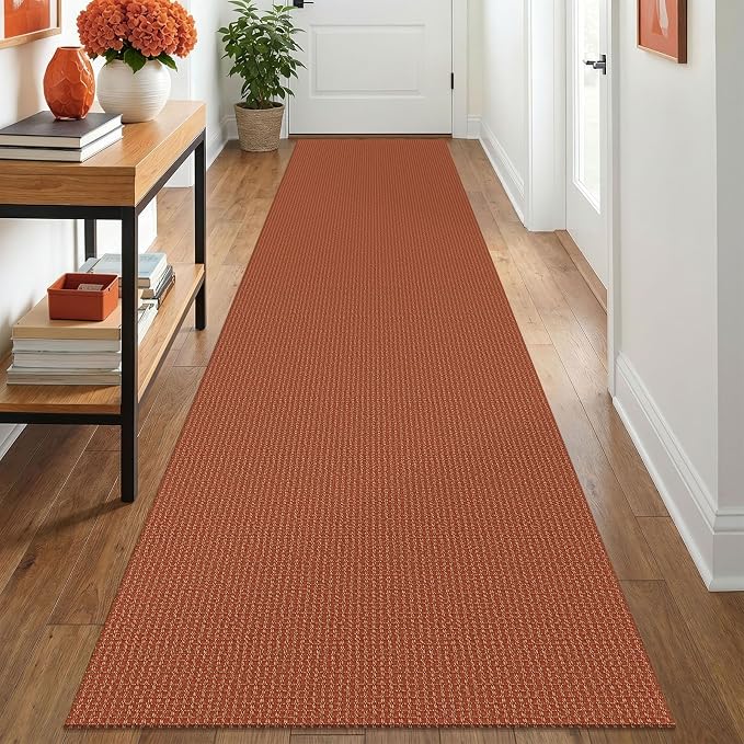 IOHOUZE Washable Runner Rug 2.6x12 Non Slip Rubber Backed Extra Long Hallway