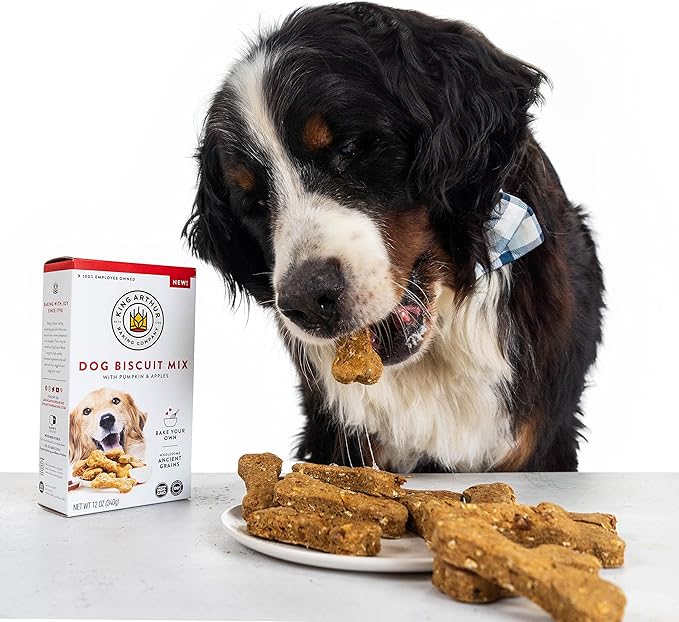 King Arthur Dog Biscuit Mix, Pumpkin & Apple, Homemade Dog Treats, 12oz