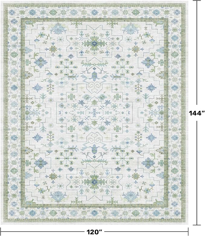 Hazo Haus Washable Rugs for Living Room 10x12