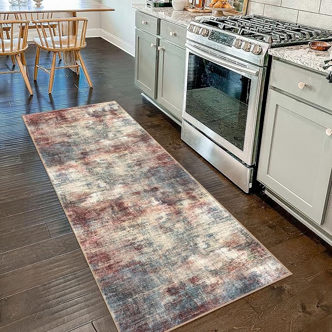 IOHOUZE Abstract Runner Rug 2x7 Ft Washable Runners