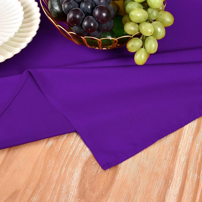 MEANMOY Purple Table Runner 36 Inches Long Waterproof Table Runners | Washable
