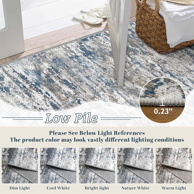 Washable Carpet Runners for Hallway 12ft-Non Slip Floor Runners for Dogs