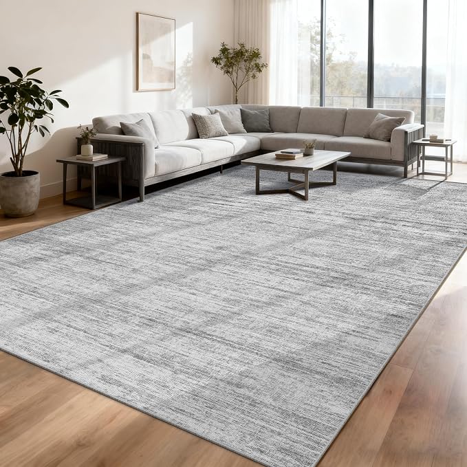 Area Rugs 9x12 for Living Room, Non-Slip Backing Machine Washable Rugs