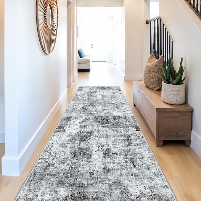 Rug Runners for Hallways Non Slip – 3X10 Washable Long Carpet Runner for