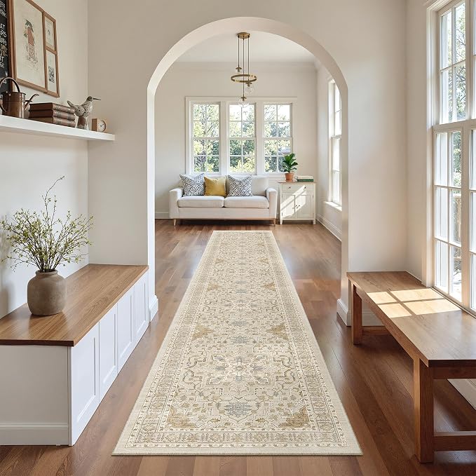 Madane Hallway Runner Rug 2x12, Long Washable Runner Rugs 12ft