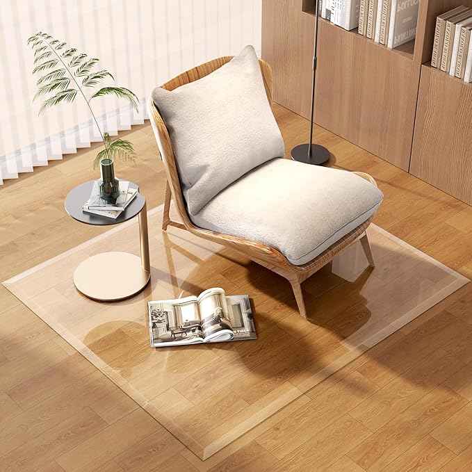 50“ x 44” Beveled Edge Glass Chair Mat