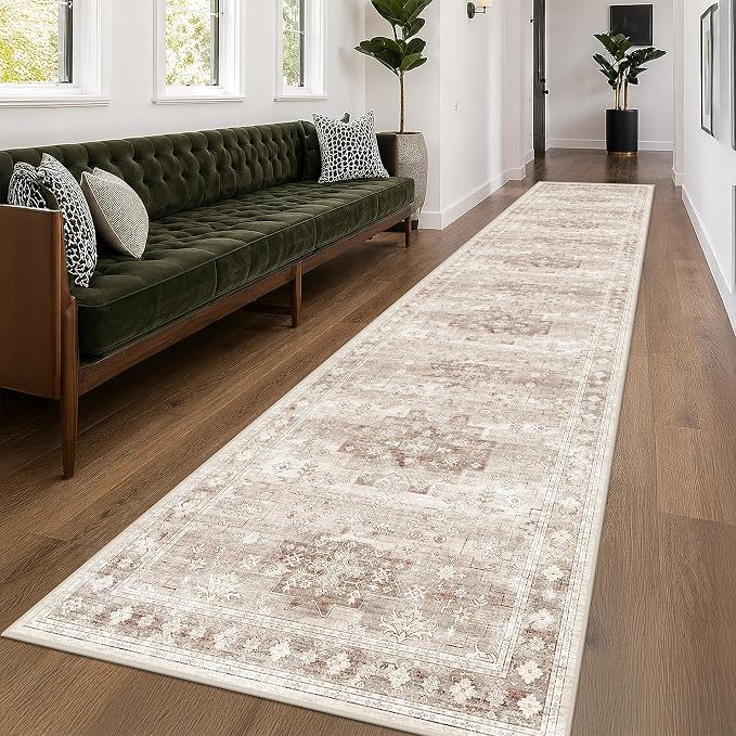 Hazo Haus Beige Boho 3x16 Extra Long Runner Rug