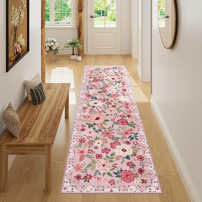 DUKINO Runner Rug, 2x7 Boho Kitchen Rug