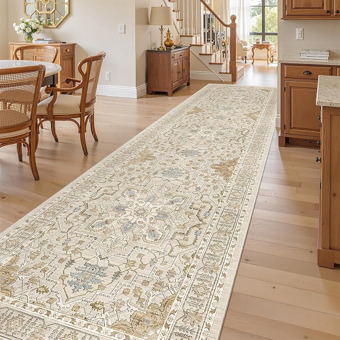 Madane Hallway Rug 3x10, Kitchen Rugs Washable Entryway Rug 10ft Vintage
