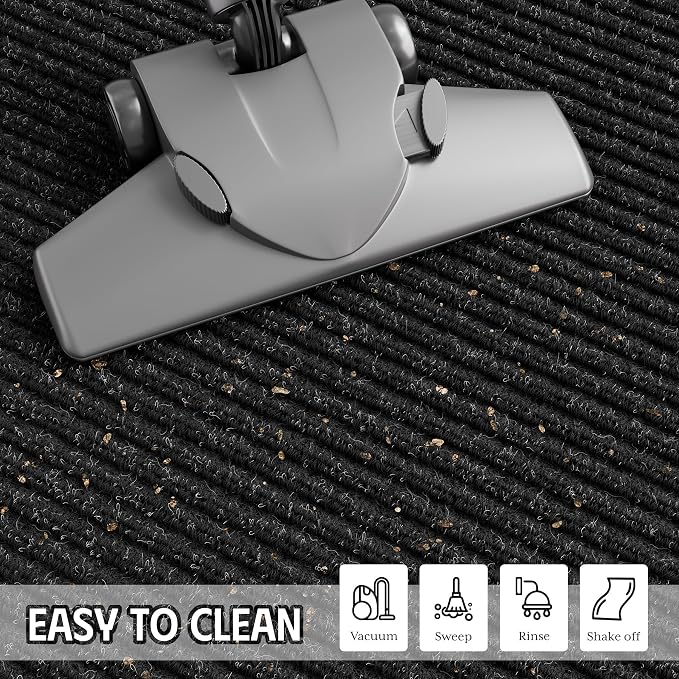 Front Door Mat 3' x 10', Heavy Duty Large Commercial Floor Mats, Non-Slip Low