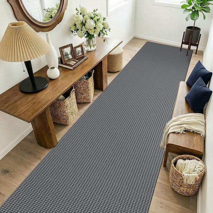 KOZYFLY 3x14 Runners Rugs for Hallway, Long Washable Runner Rug, Non Slip