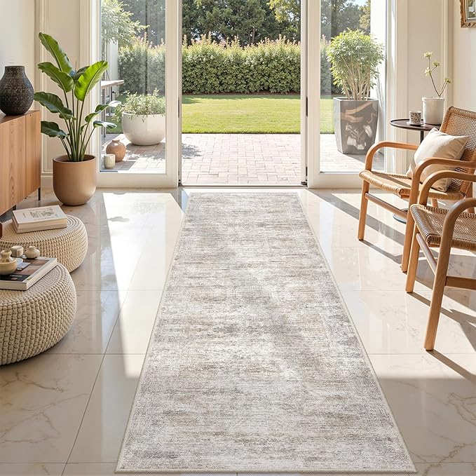 2x7 Runner Rug Non Slip, Thin Entryway Washable Rug
