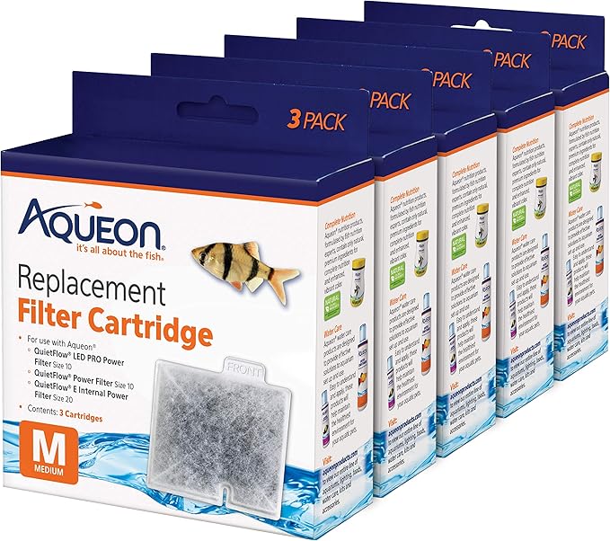 Aqueon Aquarium Fish Tank Replacement Filter Cartridges Medium