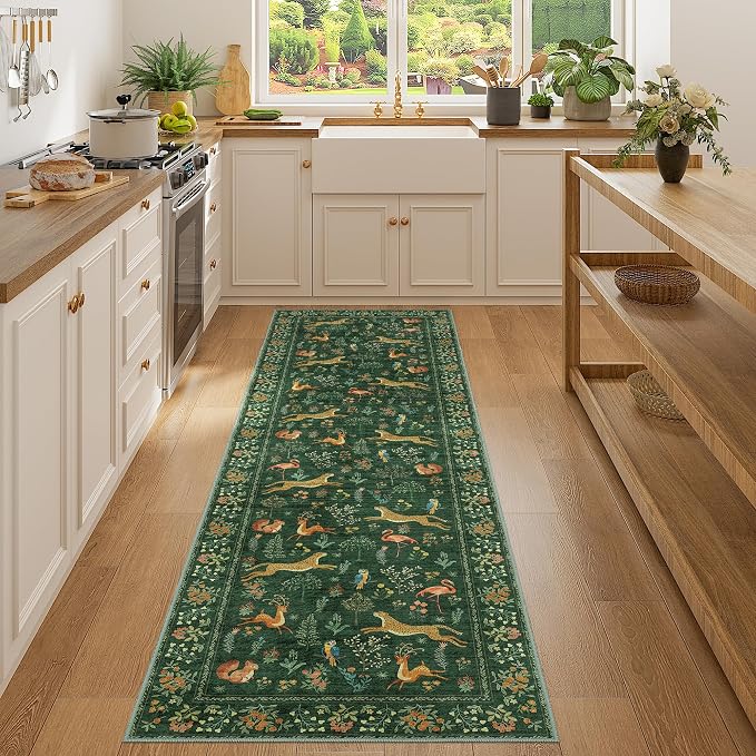 DUKINO Runner Rug, 2x7 Washable Kitchen Rugs