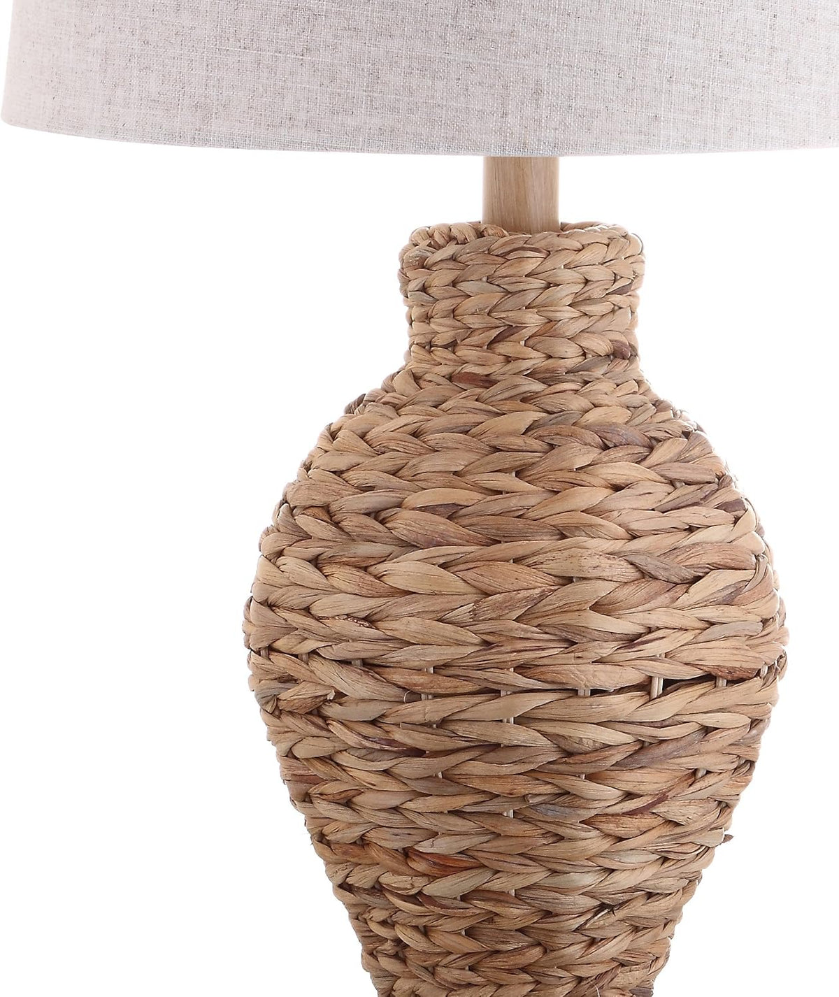 JONATHAN Y Elicia Farmhouse 31" Water Hyacinth Table Lamp, Natural