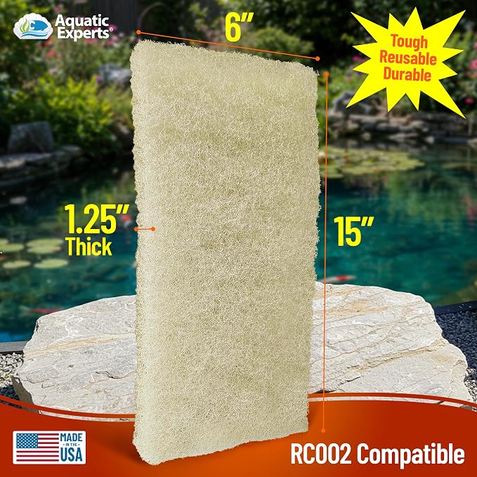 Aquatic Experts Beige COARSE Pond Filter Pad