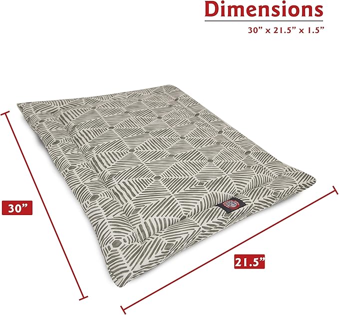 30" Charlie Gray Crate Dog Bed Mat By Majestic Pet Products