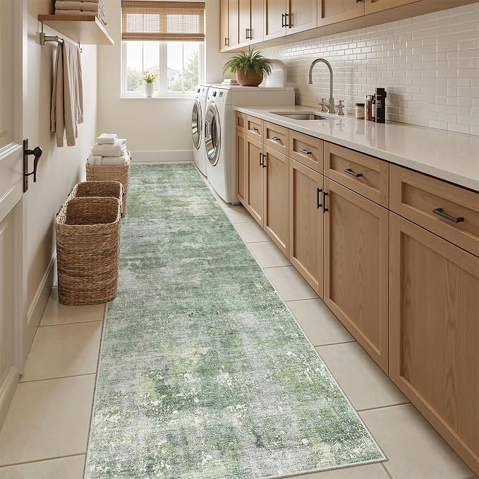 Soalmost Runner Rug 2x12 Washable Non-Slip Hallway Runner Rugs